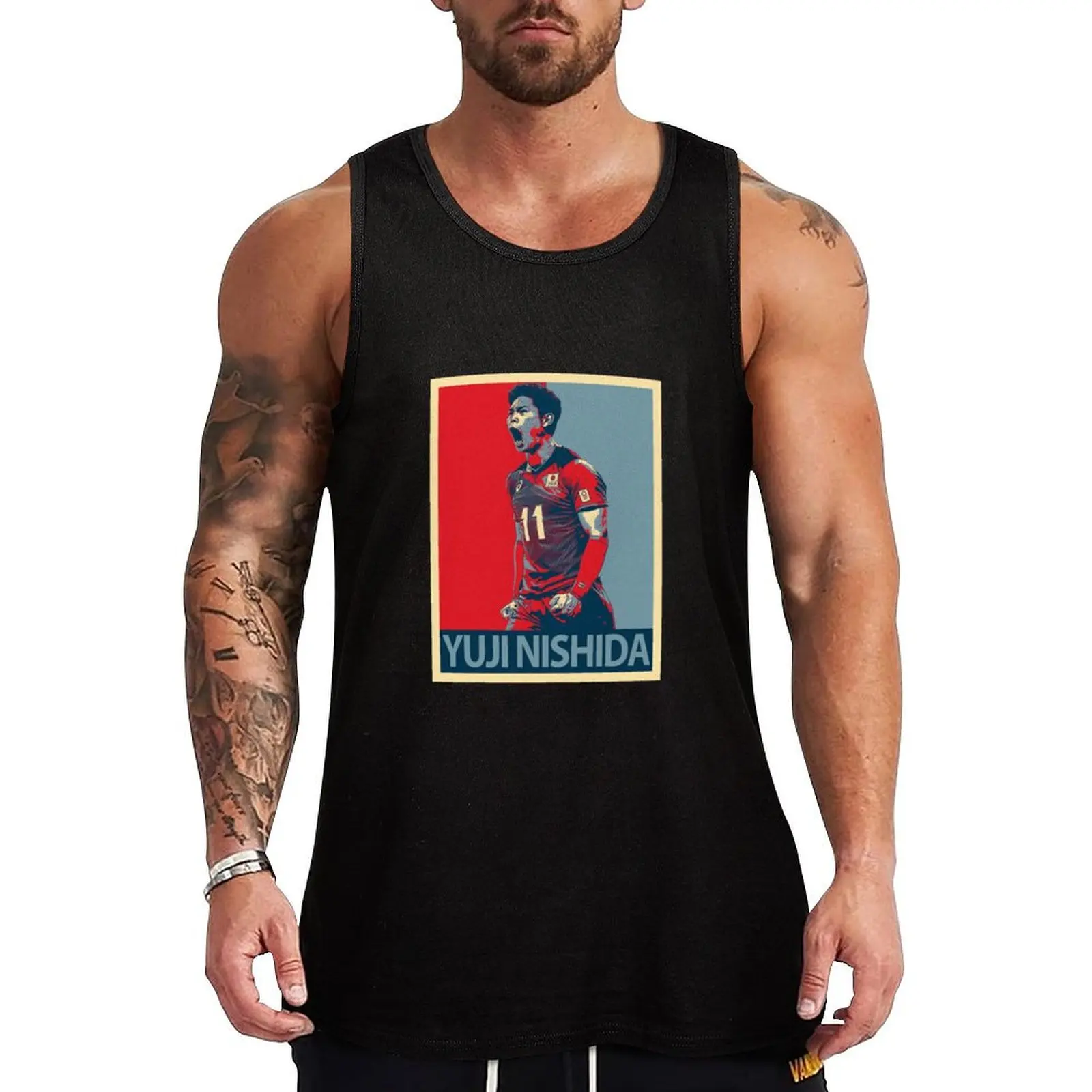 

Yuji Nishida Tank Top Plain Color Sleeveless Shirt Casual Basic Tank Top