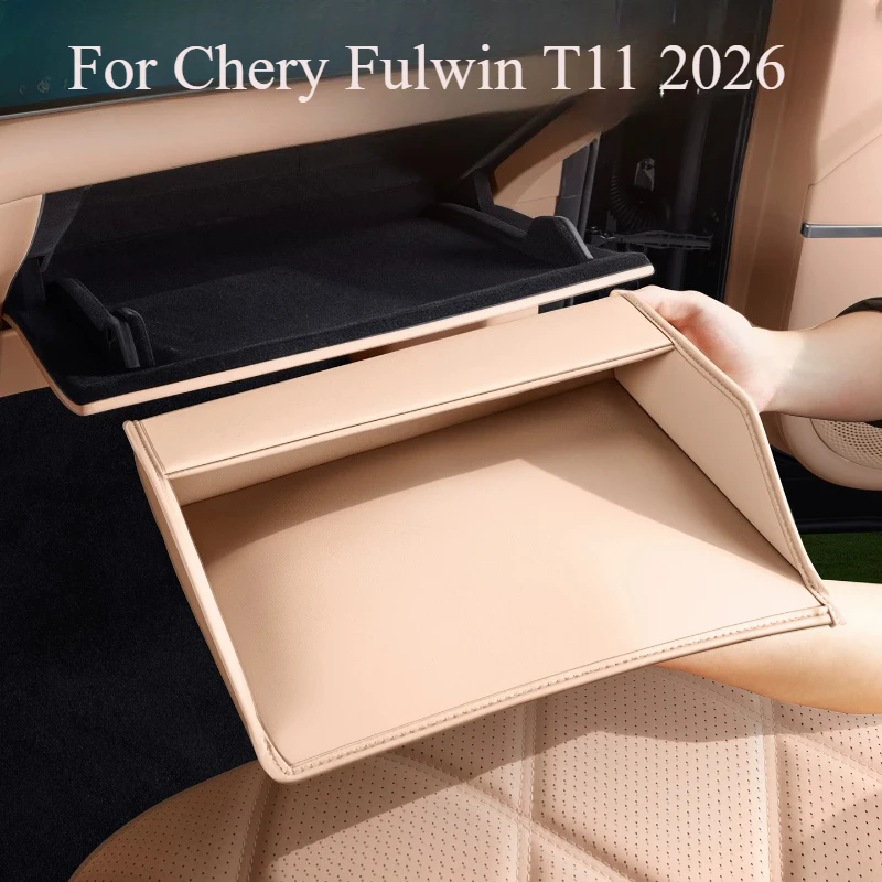 

Органайзер для хранения в кожаном перчаточном ящике для Chery Fulwin T11 2026, сумка-органайзер на панель приборов со стороны пассажира с многокарманным дизайном