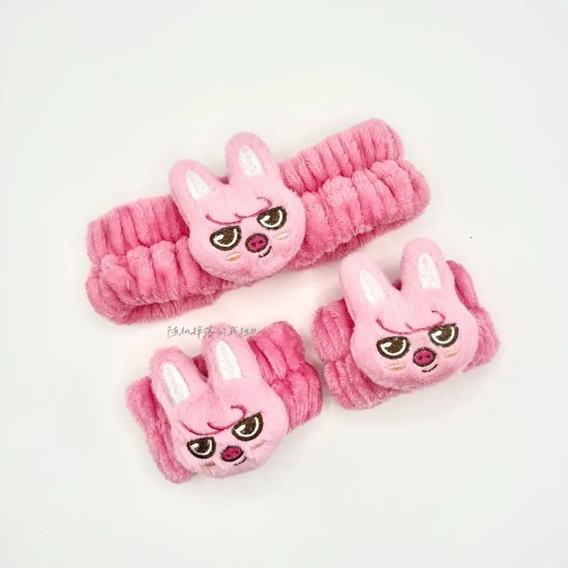 أحدث مجموعة حزام الشعر وأساور المعصم من SKZO 2025، نفس نمط المشاهير، غسول الوجه المحيطي، حزمة الشعر، لون خالص لطيف