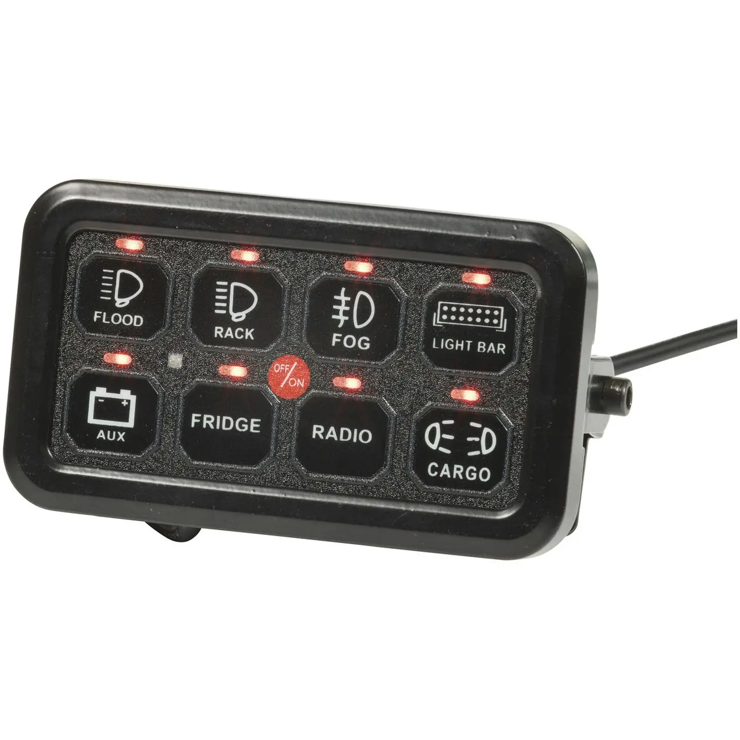 

8 Gang Switch Panel Hot APP Control P1 Multifunction Waterproof Switch Compatible With Truck RV Offroad Marine Tacoma Jeep