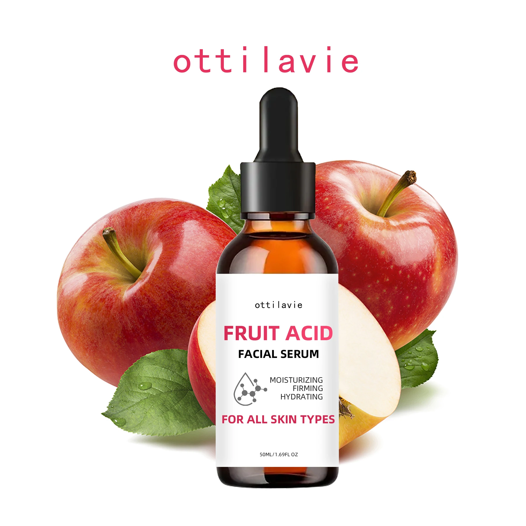 

Ottilavie Glycolic Acid Facial Serum 1.69 FL OZ / 1.01 FL OZ – Contains Glycolic Acid, Vitamin C, and Aloe Vera. Quickly Absorbs