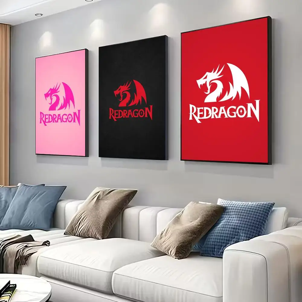 R-REDRAGON LOGO Poster for Modern Decor in Home Offices, Bedrooms, Living Rooms, Kitchens, Bathrooms.