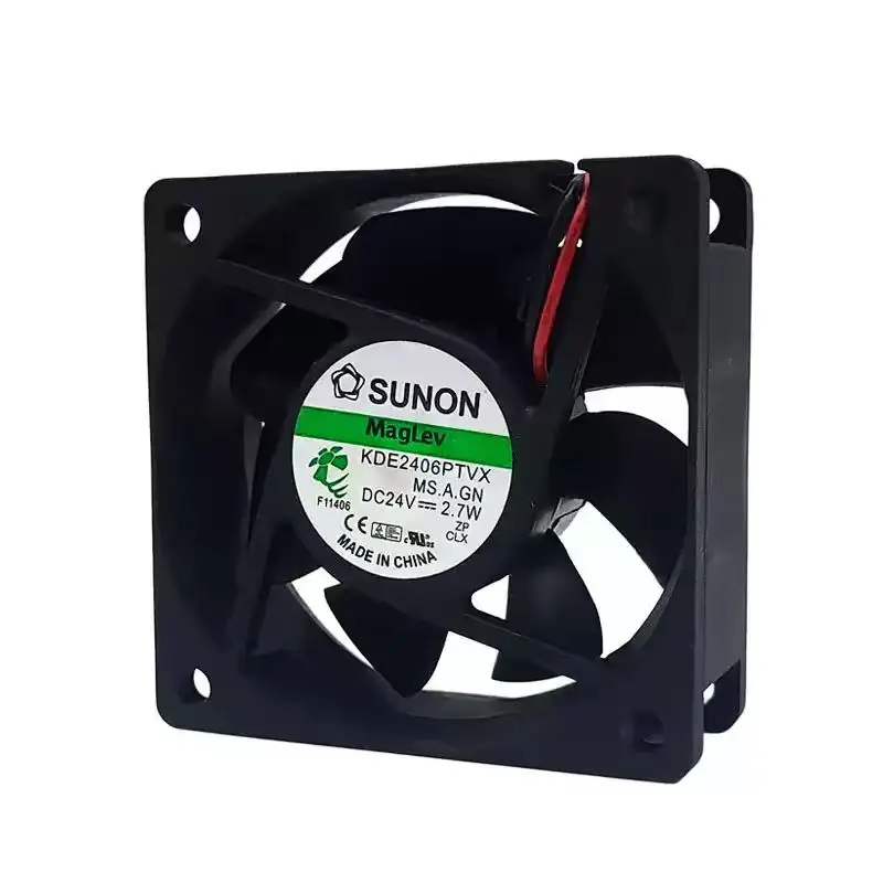 Original For SUNON KDE2406PTVX 24V 2.7W 6025 60mm MagLev Motor Dual Ball Bearing Industrial Inverter Cabinet Axial Cooling Fa