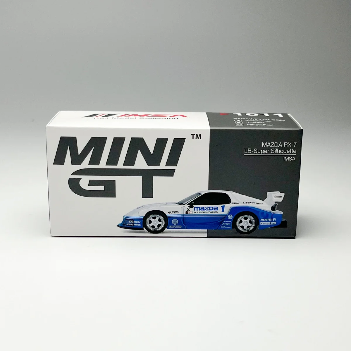 MINIGT 1/64 moulé sous pression MAZDA RX7 modèle de voiture en alliage jouet pour garçons cadeau dans une boîte d'origine