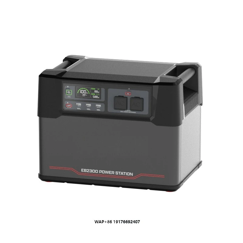 

2300W Pure Sine Wave Emergency Power Backup Portable Power Station for Outdoor Camping Home Power Back Up