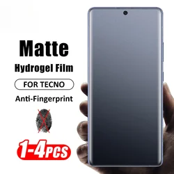 2-4Pcs Matte Hydrogel Film For Tecno Spark 20 10 Pro Plus 20C 10C Pop 8 7 6 Screen Protectors For Tecno Pova 5 4 Pro Not Glass