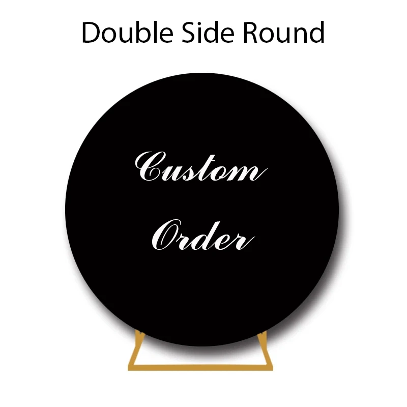 Personalized Photography Background Special Link For Custom Single Or Double Side Round Circle Backdrops Elastic Zipper