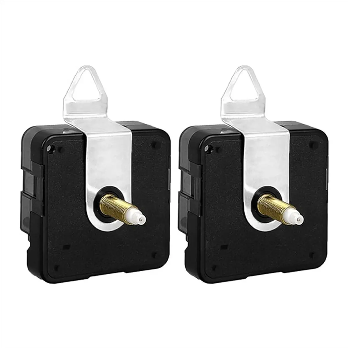 Welcome Deal~2 Pcs Quartz Clock Movement with 7 Set Hands Contains Hands for Clock Repair Parts Replacement Parts