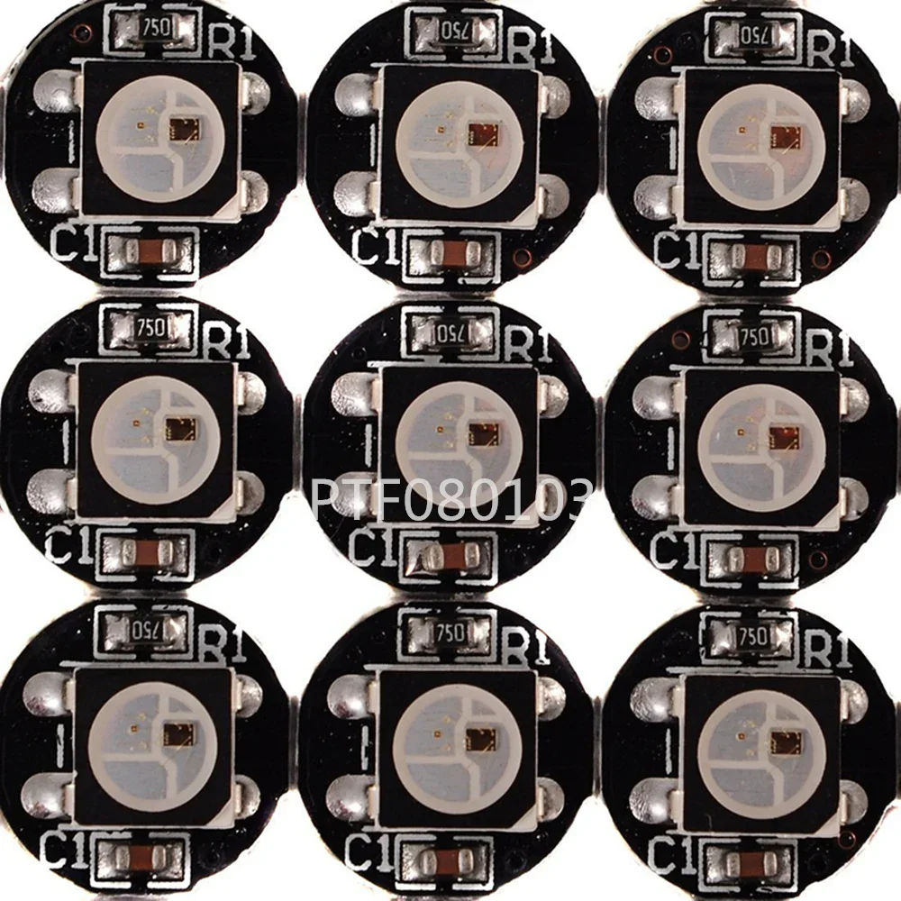 

Оптовая продажа WS2812B 5050 RGB светодиод и печатная плата 1 светодиодный модуль Pixel Light 5 В с радиатором