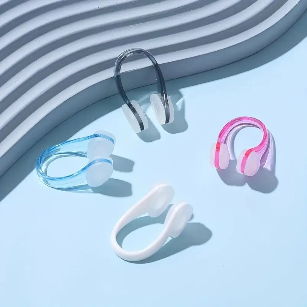 4PCS New Soft Silicone Swimming Nose Clip Waterproof Universal Fit Diving Nose Plugs Non-Slip Small Swim Nose Clip Swim Training