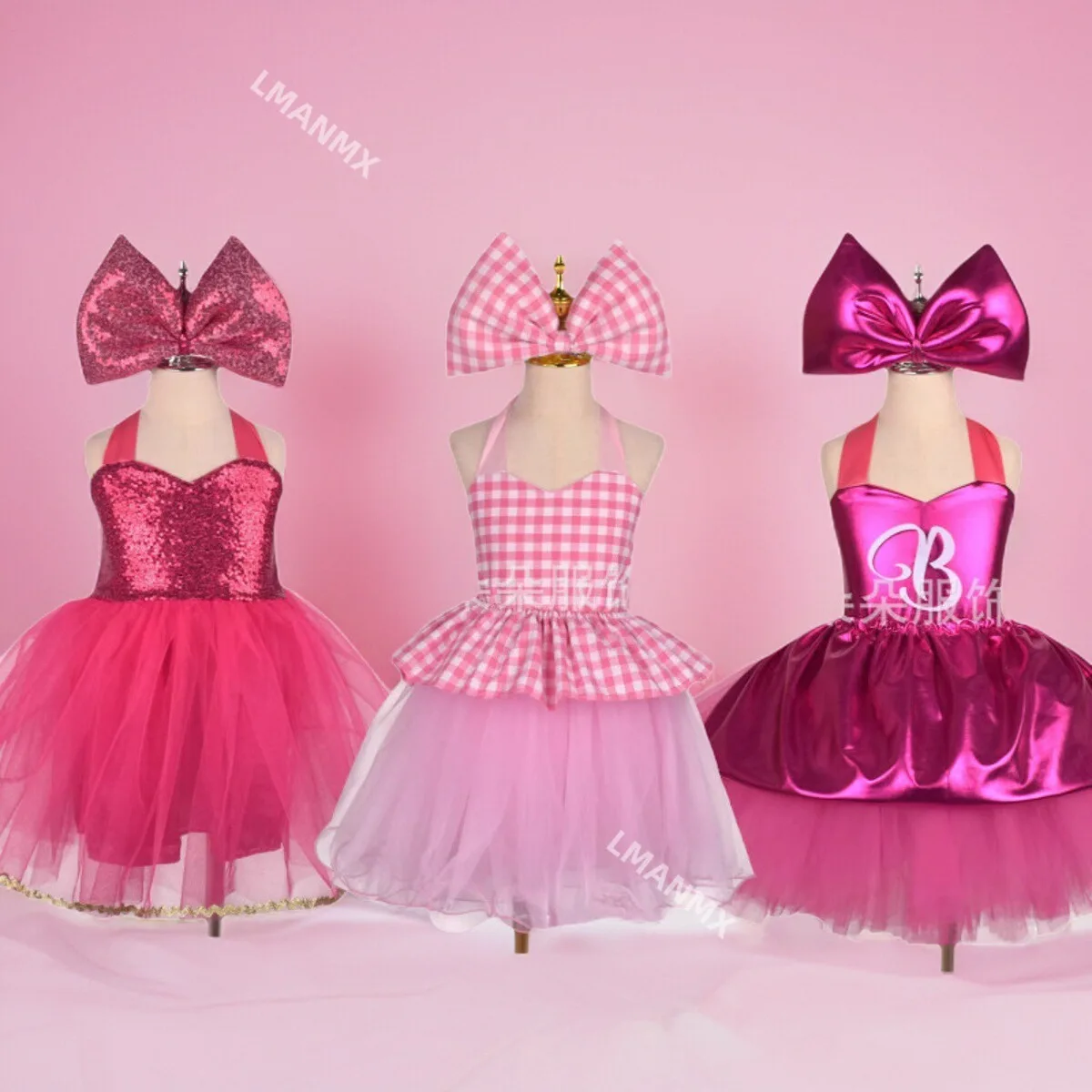 

Barbie Princess Dress Children's cosplay Pink Dress Set Children's Kindergarten School Dance Performance Dress