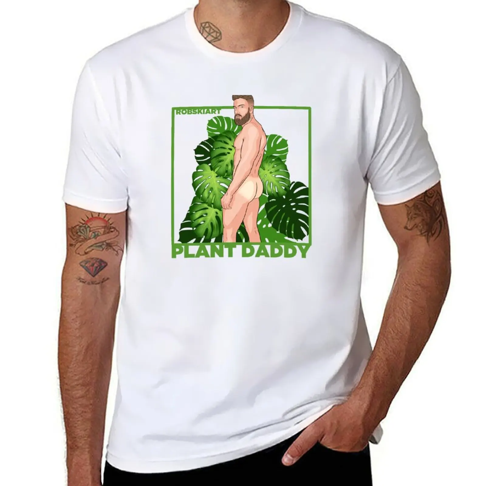 

Plant Daddy – Monstera guy T-Shirt summer tops oversize t-shirts man quick-drying cotton man t-shirts t shirts for men cotton