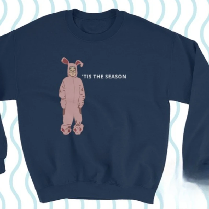 

Забавный Ральфийский костюм кролика с рождественской историей, забавный милый свитер с рождественской историей для BFF, рождественский подарок, зимняя термотолстовка с капюшоном, топ