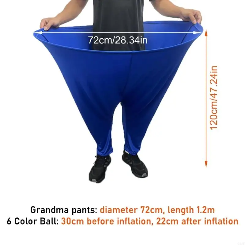 Giganti pantaloni elastici per bambini pantaloni non Granny pantaloni con 4 palle da festa