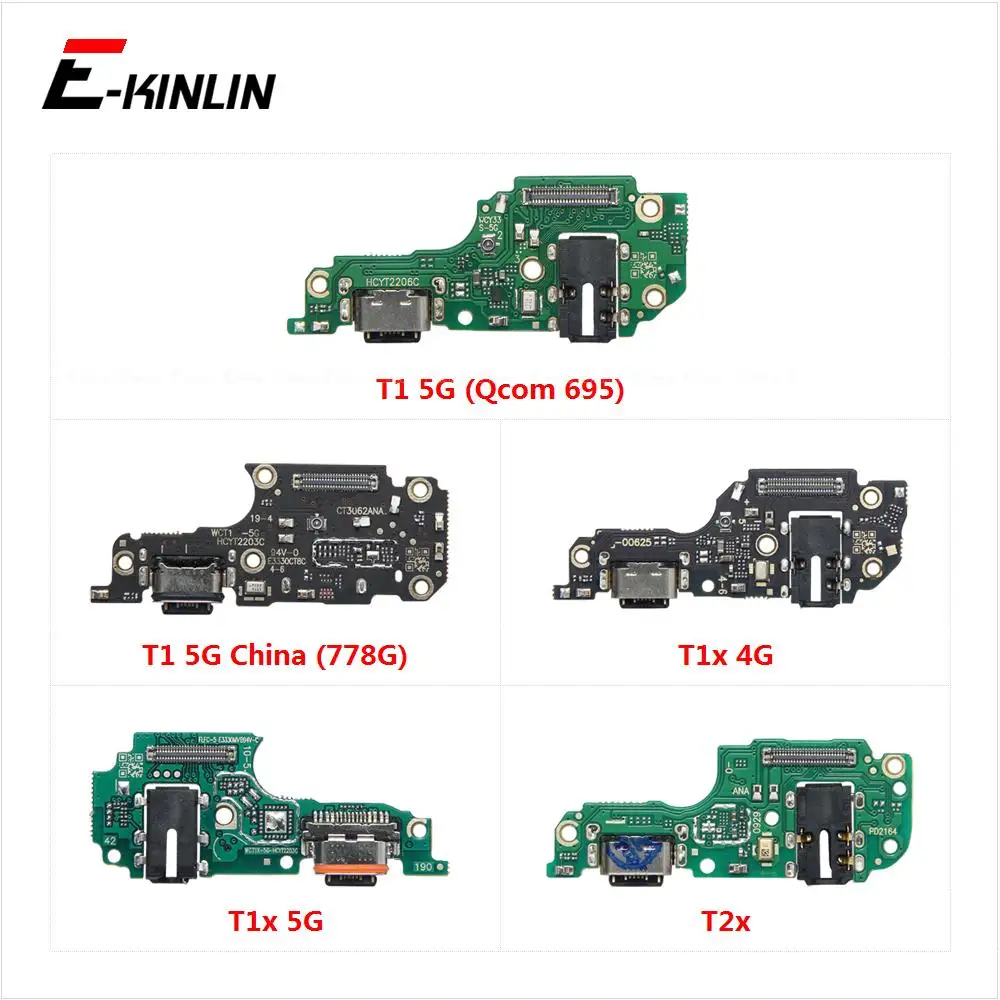 Charger USB Dock Charging Dock Port Board With Mic Microphone Flex Cable For Vivo T1 Pro T1x T2x 4G 5G Global