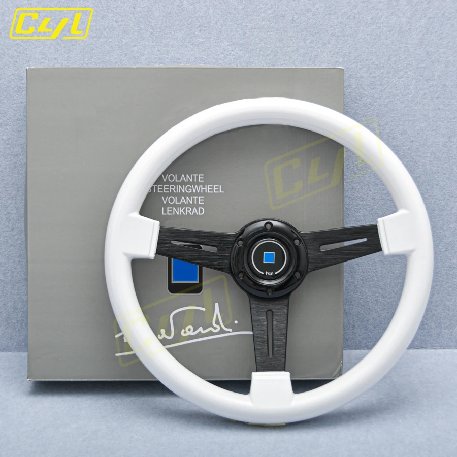 14inch 350mm JDM White ABS Steering Wheel Universal Racing Sports Steering Wheel Car Accessories