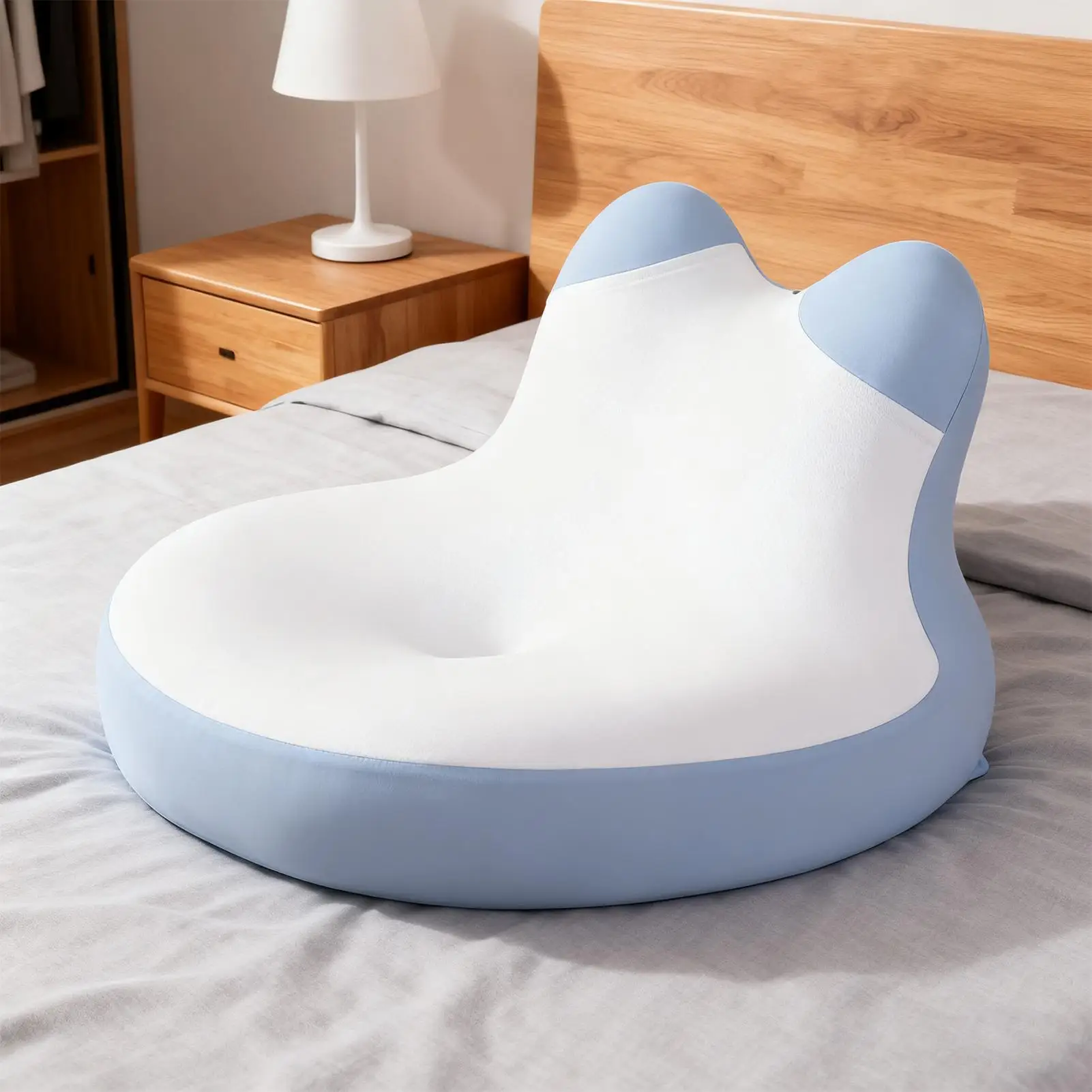 

Prone Pillow Waterproof All Position Neck Support Bed Prone Down Pillow For Women Men Adults Seniors Middle-Aged Person Hotel