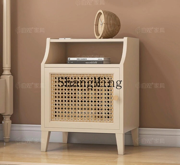 

CL bedroom bedside table household bedside ivory white sofa edge several combinations