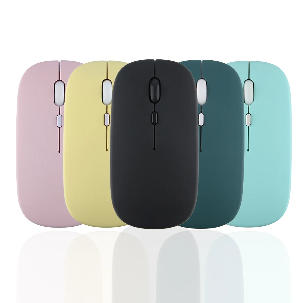 Drahtlose Maus Computer Wiederaufladbare Bluetooth Maus Blues Geräuschlos Stille Maus Für Ipad Samsung Huawei Android Windows Tablet