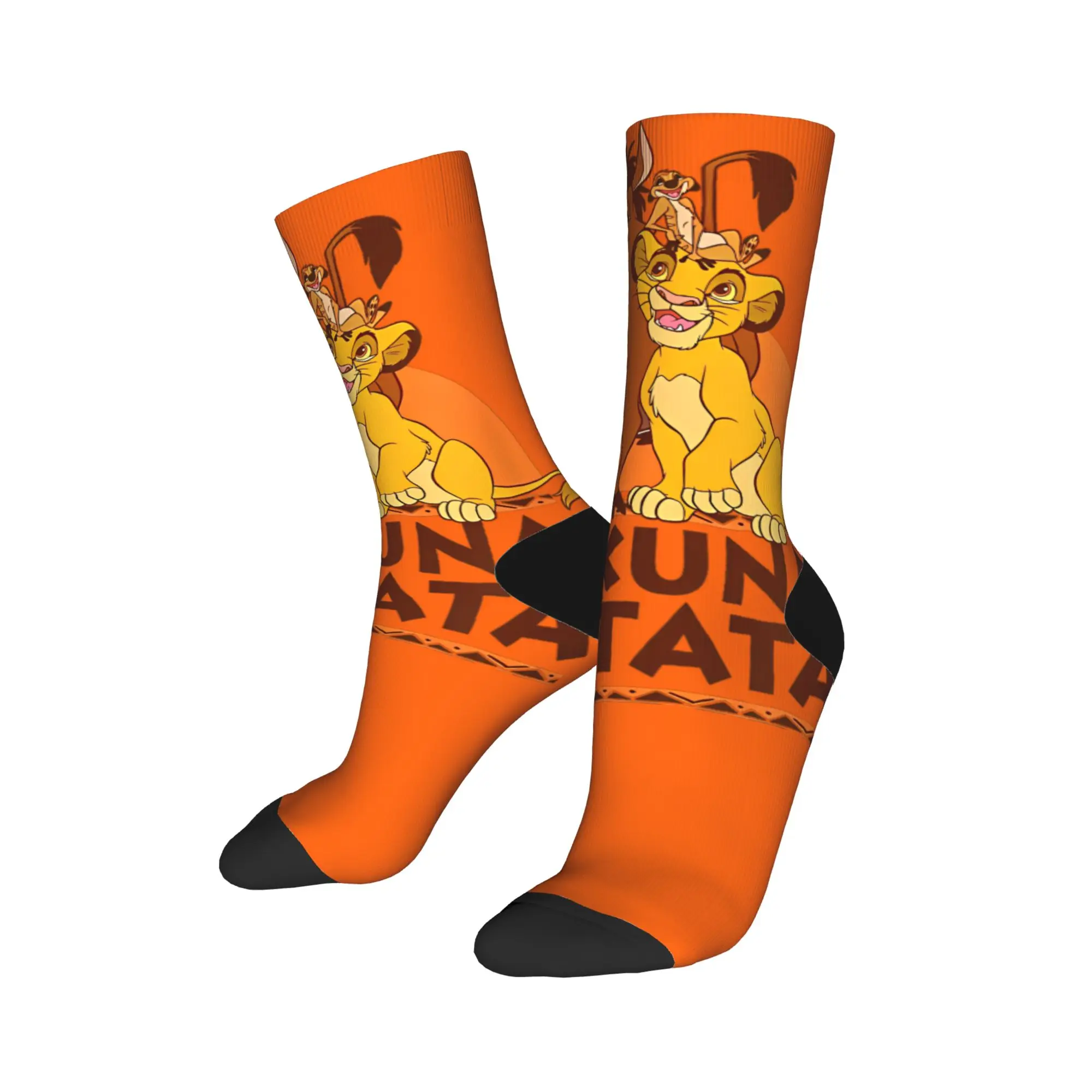 The Lion King Hakuna Matata Simba Timon Pumbaa Socks Stockings Funny Men Comfortable Socks Pattern Cycling Non Slip Socks - view 3
