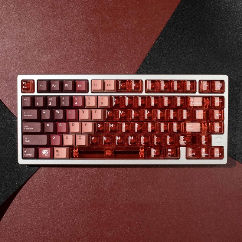 Semi Transparent Theme Keycaps 95/209 Keys Cherry Profile Pbt Sublimation Pc Transfer Printing Mechanical Keyboard Keycaps