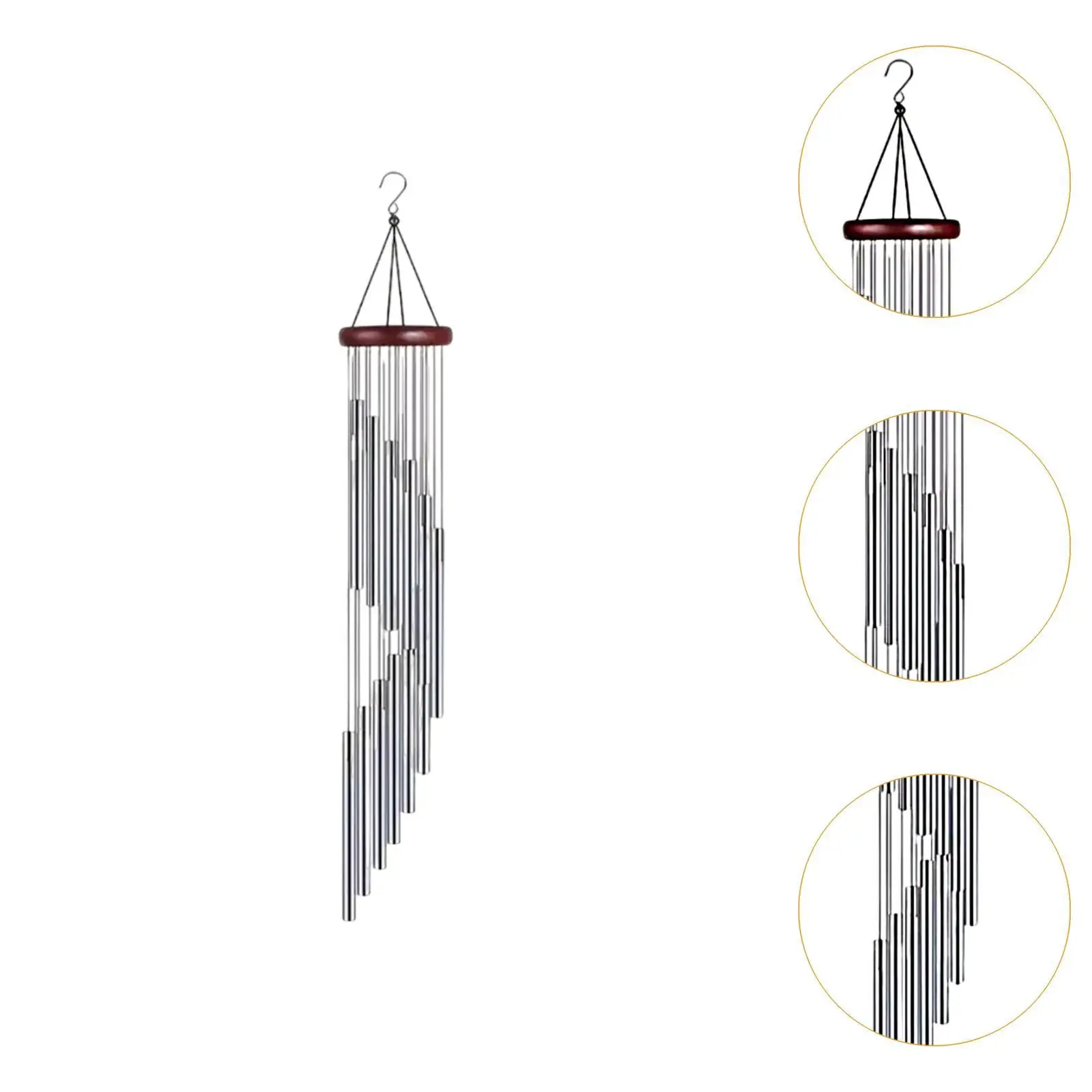 Outdoor Wind Chime Bells Large Metal Resonant Bell Memorial Gift for Mom Grandma Patio Garden