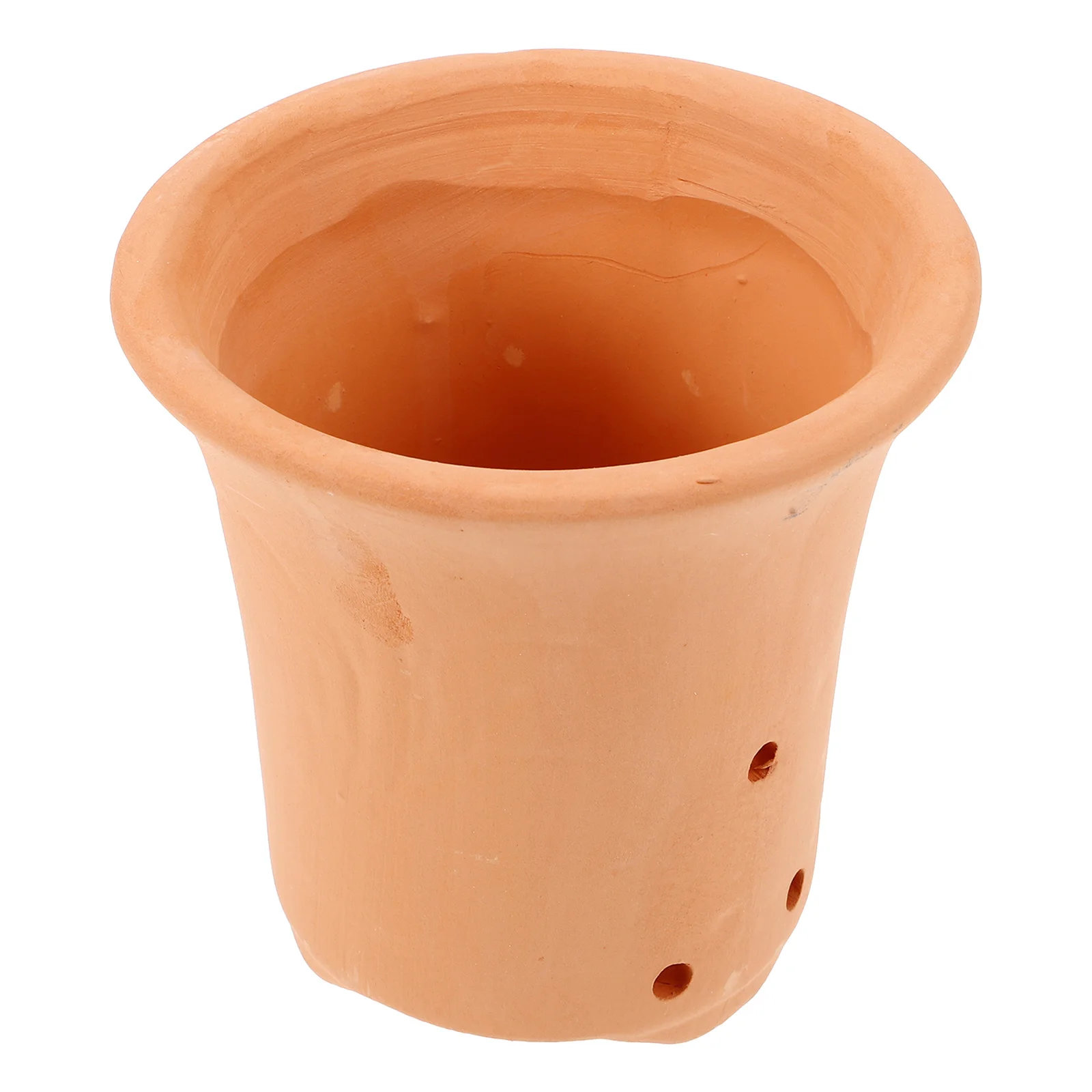 

Breathable Orchid Pot Clay Cactus Planter Small Flowerpots Bonsai Home Holder Succulents Plants Desktop Hollowed Balcony Garden
