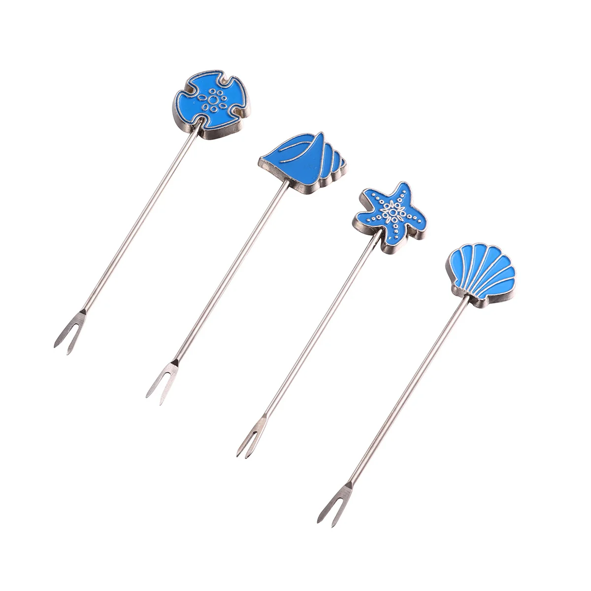 

2 Sets Heart Shape Fruit Forks Creative Dessert Forks Stylish Party Supplies for Home Wedding Banquet Bar Party Supplies