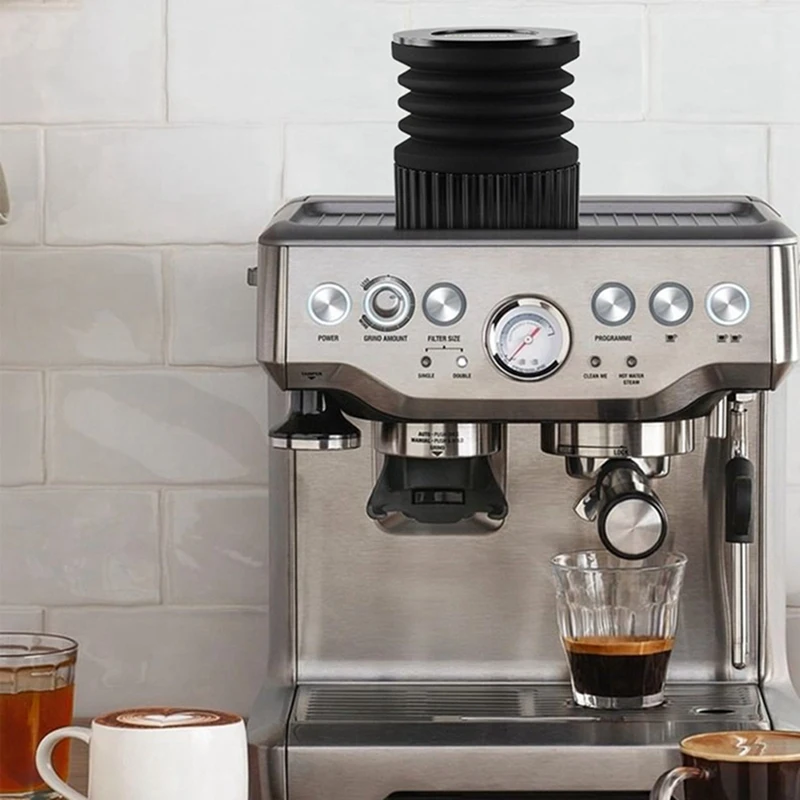 1 шт. бункер для дозирования кофемолки с сильфоном, подходит для контейнера для выдувания порошка Breville (металлическая крышка)