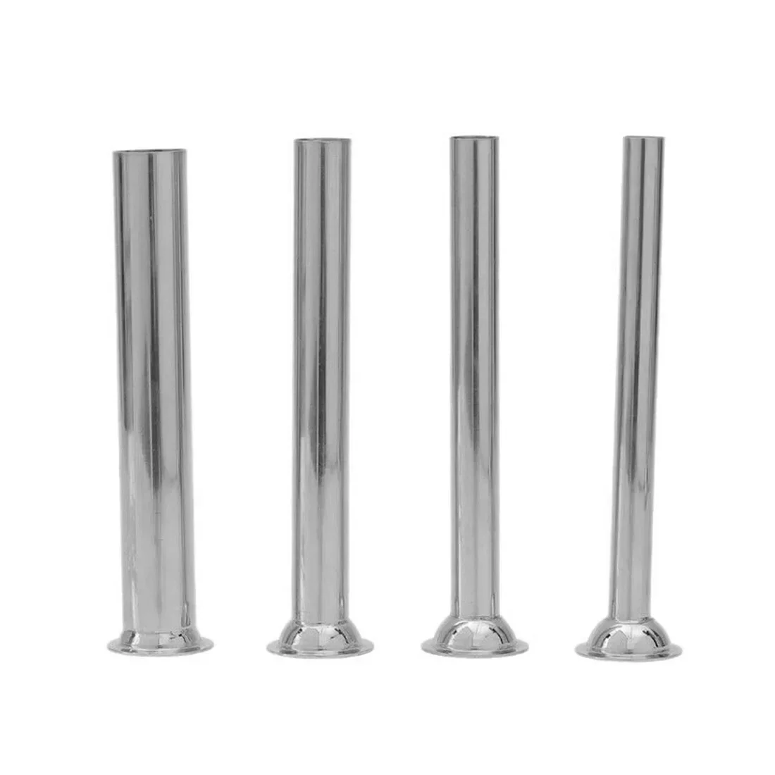 4Pcs Stainless Steel Sausage Stuffer Filling Tubes Funnels Nozzles Spare Parts Silver-Practical Kitchen Accessories