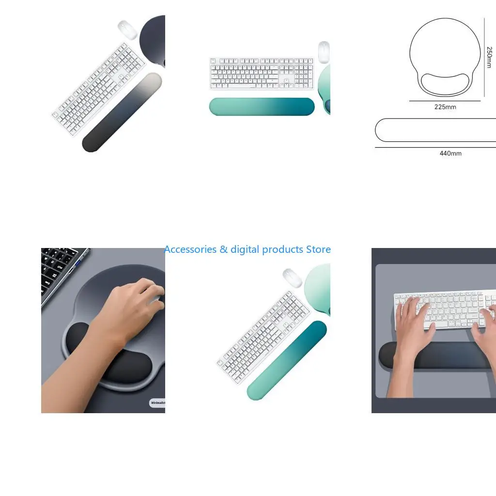 77JD Wrist Rest for Computer Keypad Arm Wrist Rest Base Extended Rest Ergonomic