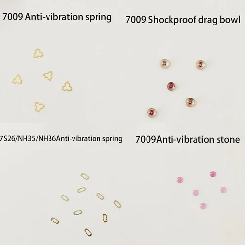 Imagen 1 del producto Accesorios de reloj originales adecuados para Seiko 7009 7S26 NH35 amortiguador de movimiento resorte cuenco de arrastre piedra de choque