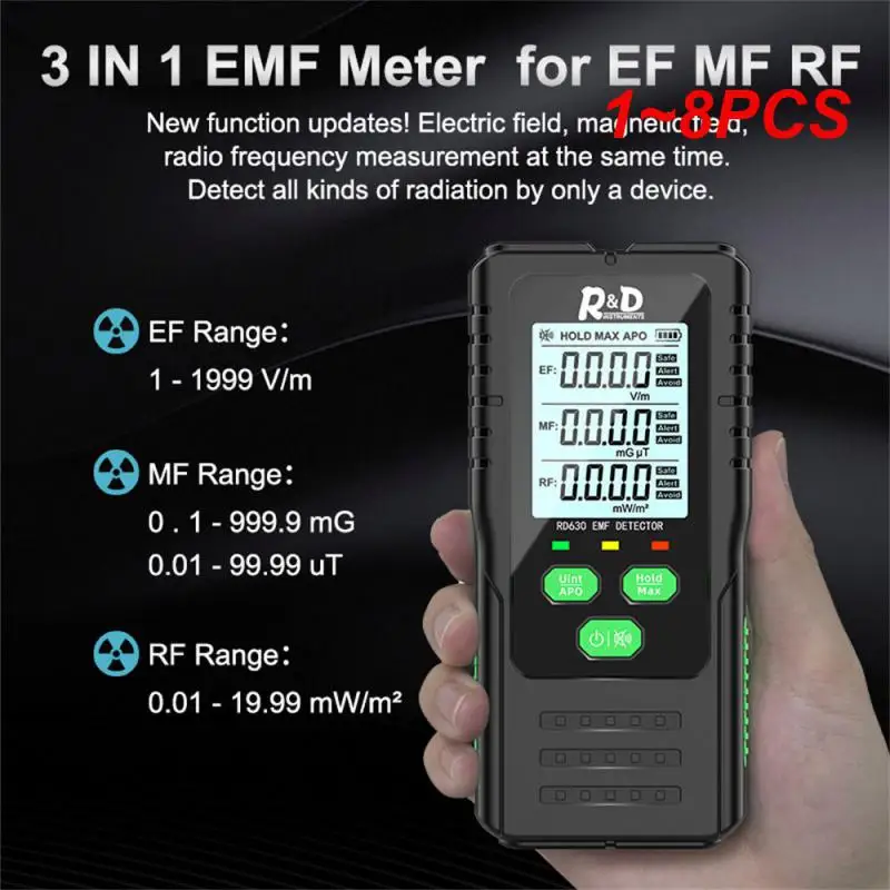 

1~8PCS Tester Rf Detection Multi-function Lcd Backlit Display Sensitive And Fast Accurate Measurement Tools