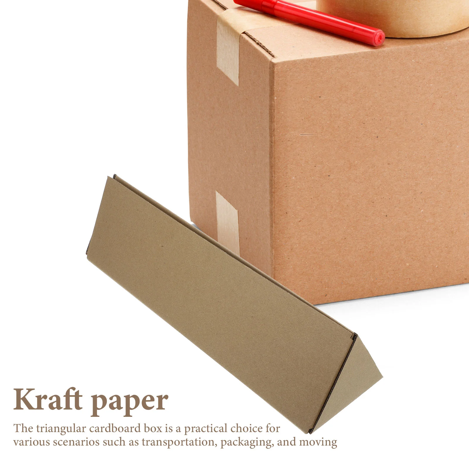 10 peças caixas em massa para transporte de viagem, tubos de papel kraft para armazenamento de desenhos, caixas pequenas