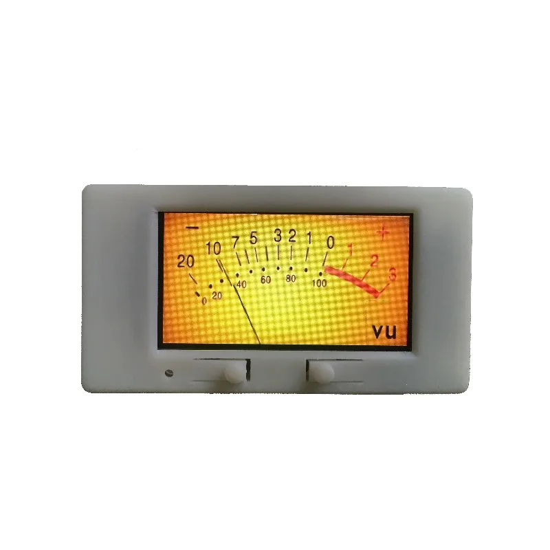 Power amplifier voice-activated pickup analog VU meter liquid crystal audio level color spectrum module audio