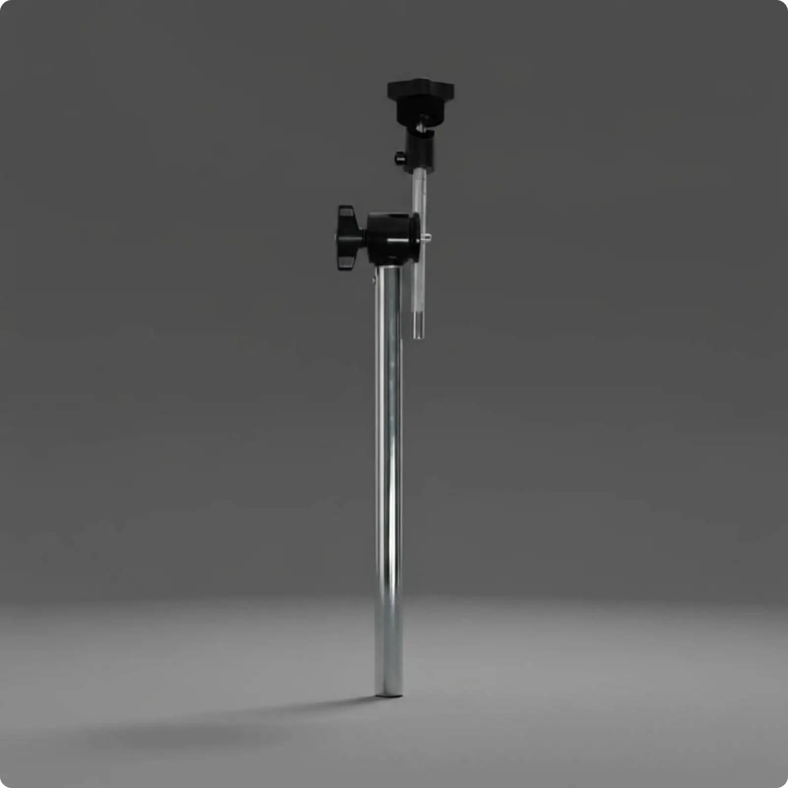 Double Section Electronic Cymbal Stand Height Adjustable Drum Kit Hardware for Electronic Drum Pad Studio Use