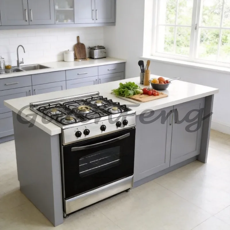 30 Inch 5‑Burner LPG Stove, Low Energy‑Consumption Stainless‑Steel Kitchen Range With Oven