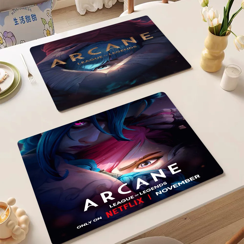 A-Arcane L-League Of L-Legends New Super Absorbent Coffee Dish Kitchen Absorbent Draining Mat Drying Mat Quick Dry Placemat