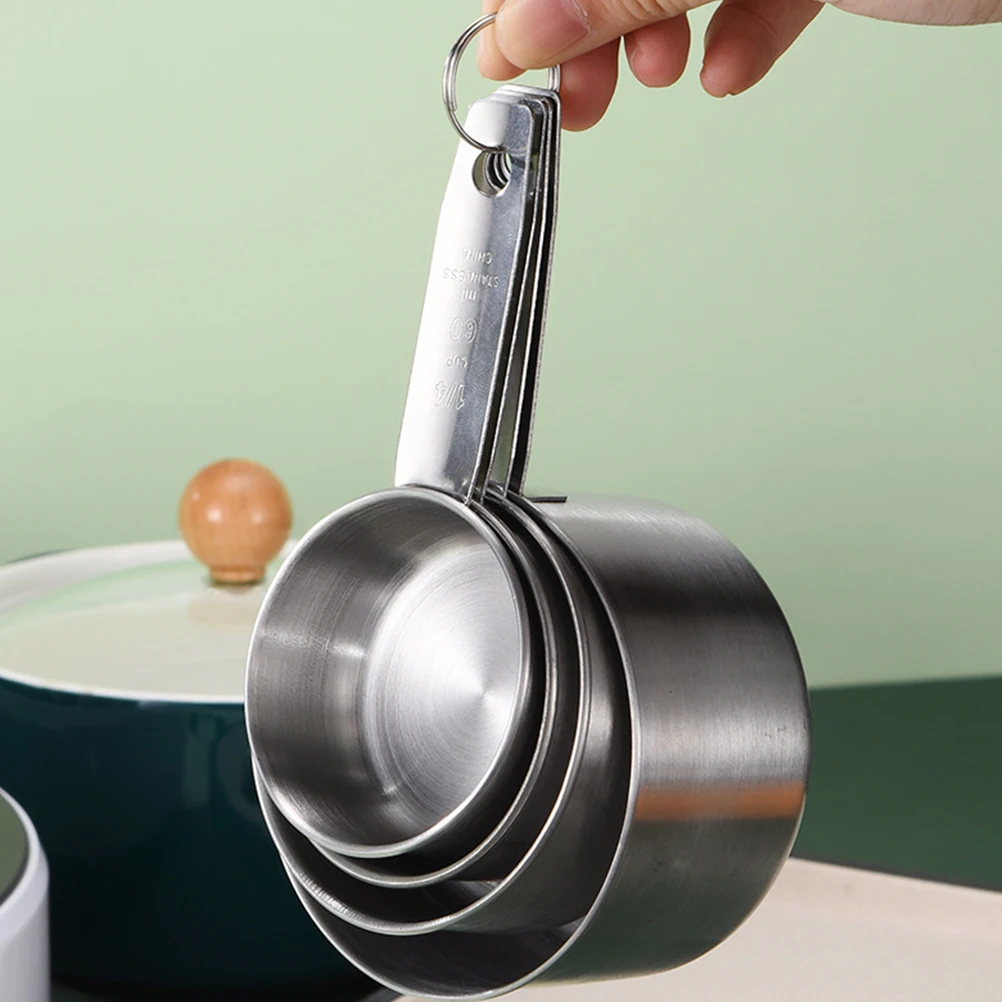 

2Sets Stainless Steel Measuring Spoons Precision Kitchen Gadgets for Baking Cooking Liquid Dry Ingredients Measure Spoon Tool