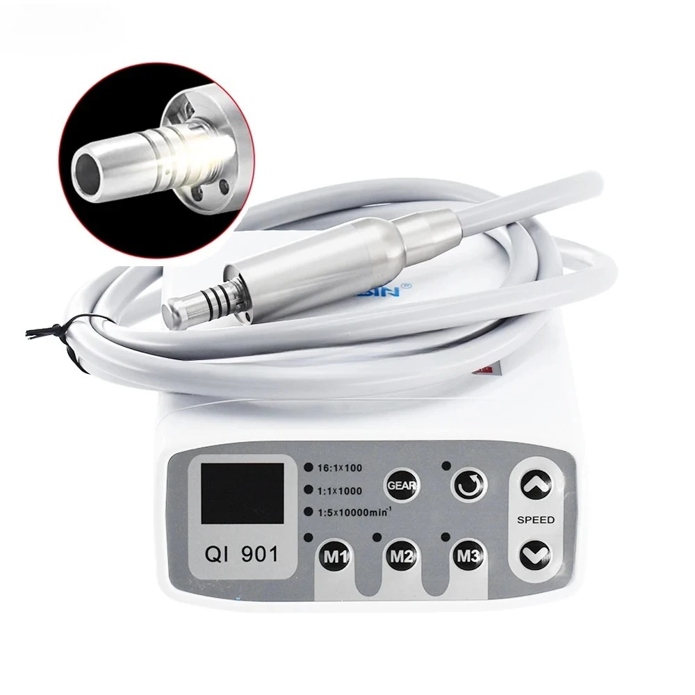 Dental Electric brushless Micromotor LED Electric micromotor work With 1:5 1:1 16:1 LED Contra Angle Dentist Low Speed Handpiece
