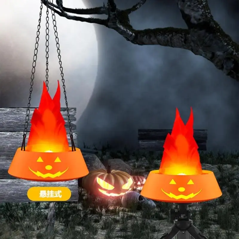 581e Halloween decorativo abóbora LED LED LAMPOP ORNAMENTOS DO RESPENHO SUMO