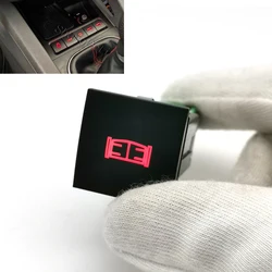 1Pc Fit For VW Golf 6 Jetta 5 MK5 EOS Scirocco Car Red LED Light Power On Off Fence Gate Barrier Door Switch Button With Wire