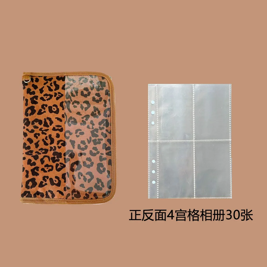 New A5 Multifunctional Thickened and Widened Zipper 6-ring Binder Storage Bag, Refillable Notebook Cover, with Same Small Bag