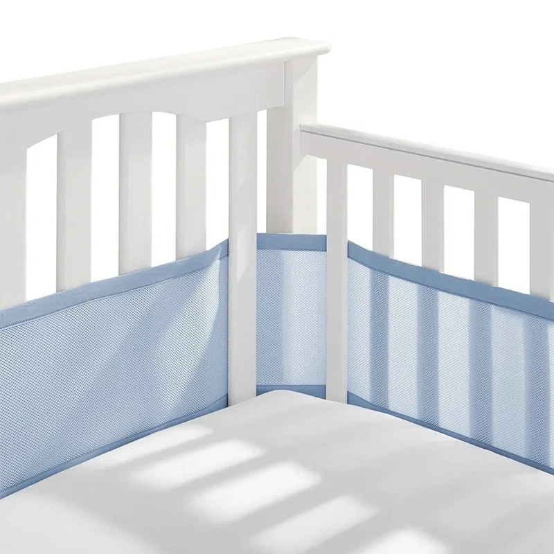 Summer Infant Bedding Newborn Bed Around Protector Baby Mesh Crib Bumper Liner Breathable Detachable and Washable