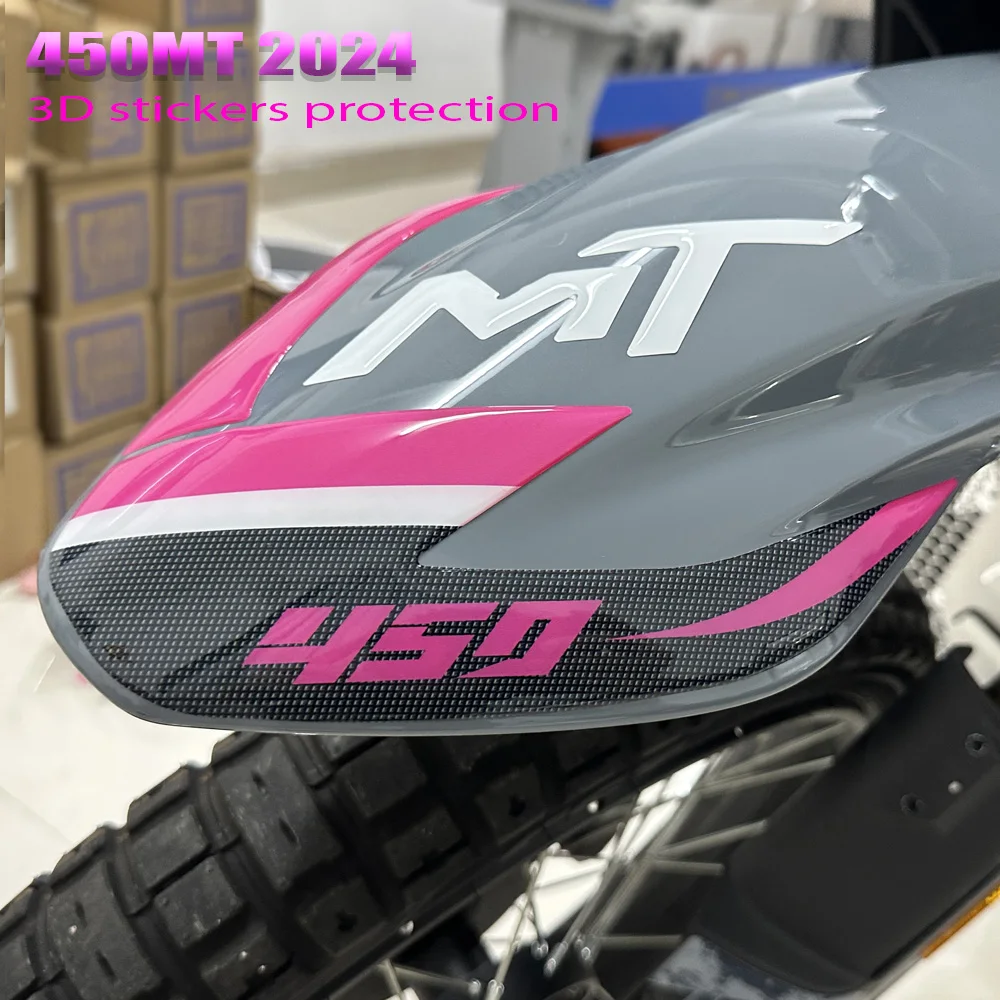 For CF MOTO 450MT 450 MT 2024 3D Stickers Motorcycle Central Fender Protections Decorative Decals