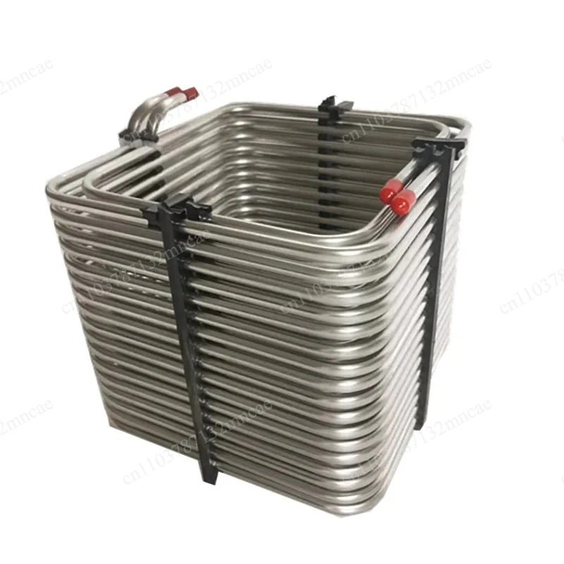 For Beer Insulated Box 220X220MM 304 Material 8mm Tube Stainless Steel Wine Tube 2-Way Cooling Wine Tube
