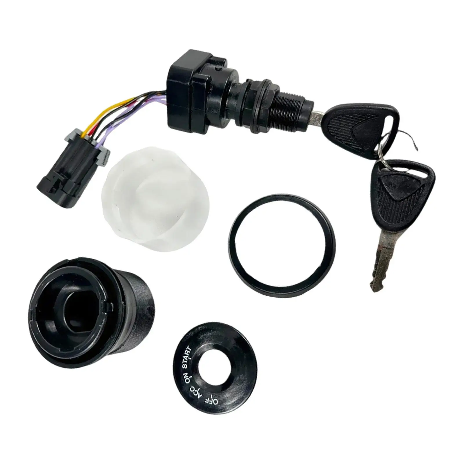 

Ignition Switch Key Kit Easy to Install B-893353A03 4 Position Outboard