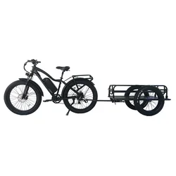 CEMOTO Hot ATV Electric Bike Motorcycle light weight Dump Box Trailer Farm Trailer 20 Inch Fat tire Cargo Trailer