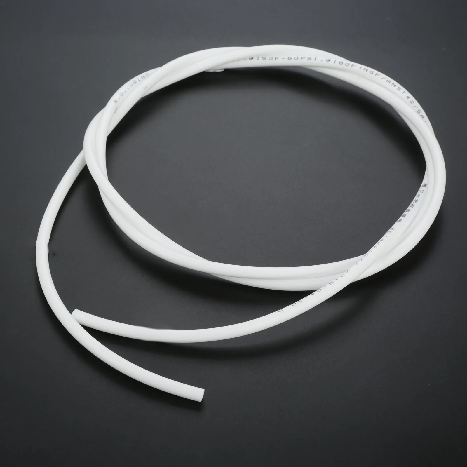 Tubo Flexible blanco para sistema de filtro de acuario de ósmosis inversa, manguera de PE OD de 2 metros, 1/4 pulgadas (6,4mm), 2M/6,56 pies