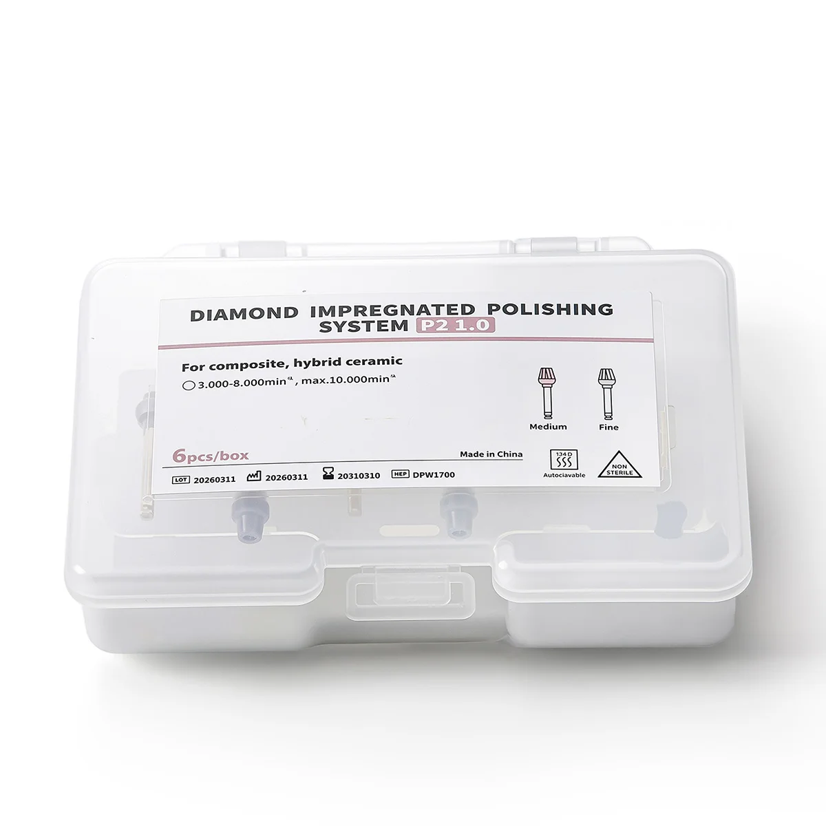 6 teile/schachtel AZDENT Dental Gummi Polierer Verbund Harz Polieren System RA Disc Kit 14mm Rad Spirale Flex Bohrer Werkzeuge – Detail 12